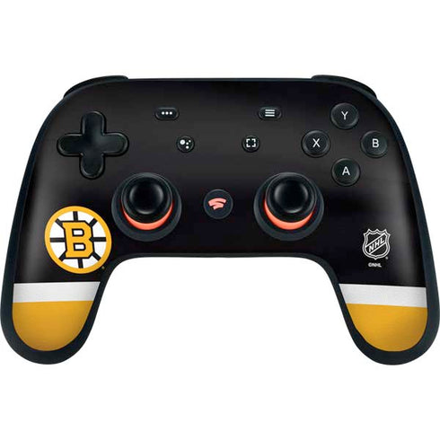 NHL Boston Bruins Jersey Google Stadia Controller Skin